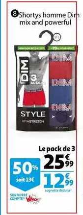 shortys homme dim mix and powerful