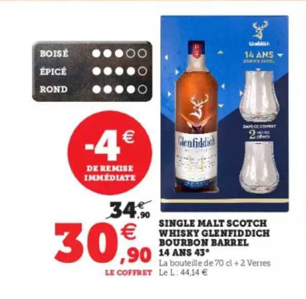 single malt scotch whisky glenfiddich bourbon barrel