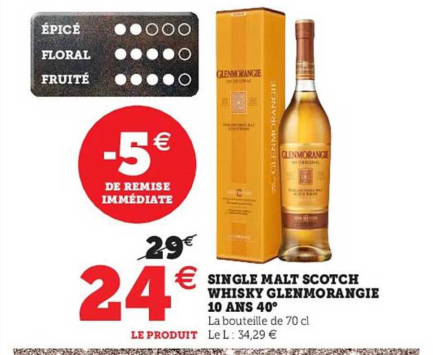 single malt scotch whisky glenmorangie 10 ans 40°