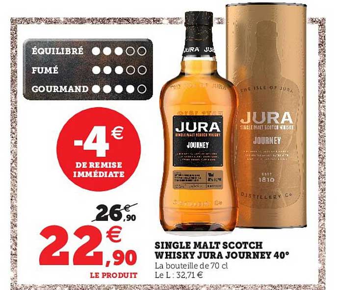 single malt scotch whisky jura journey 40°