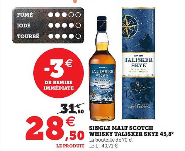 single malt scotch whisky talisker skye 45,8°