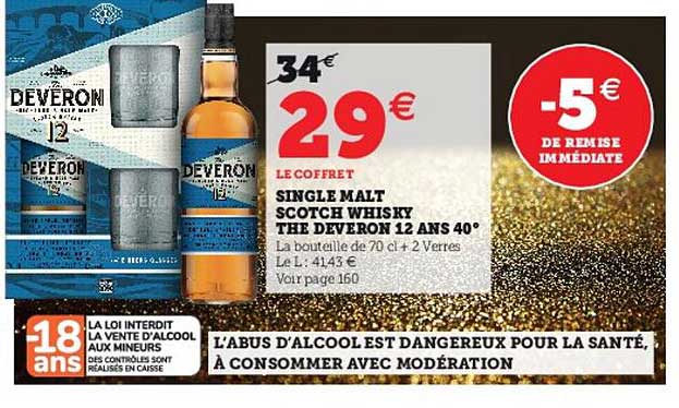 single malt scotch whisky the deveron 12 ans 40°