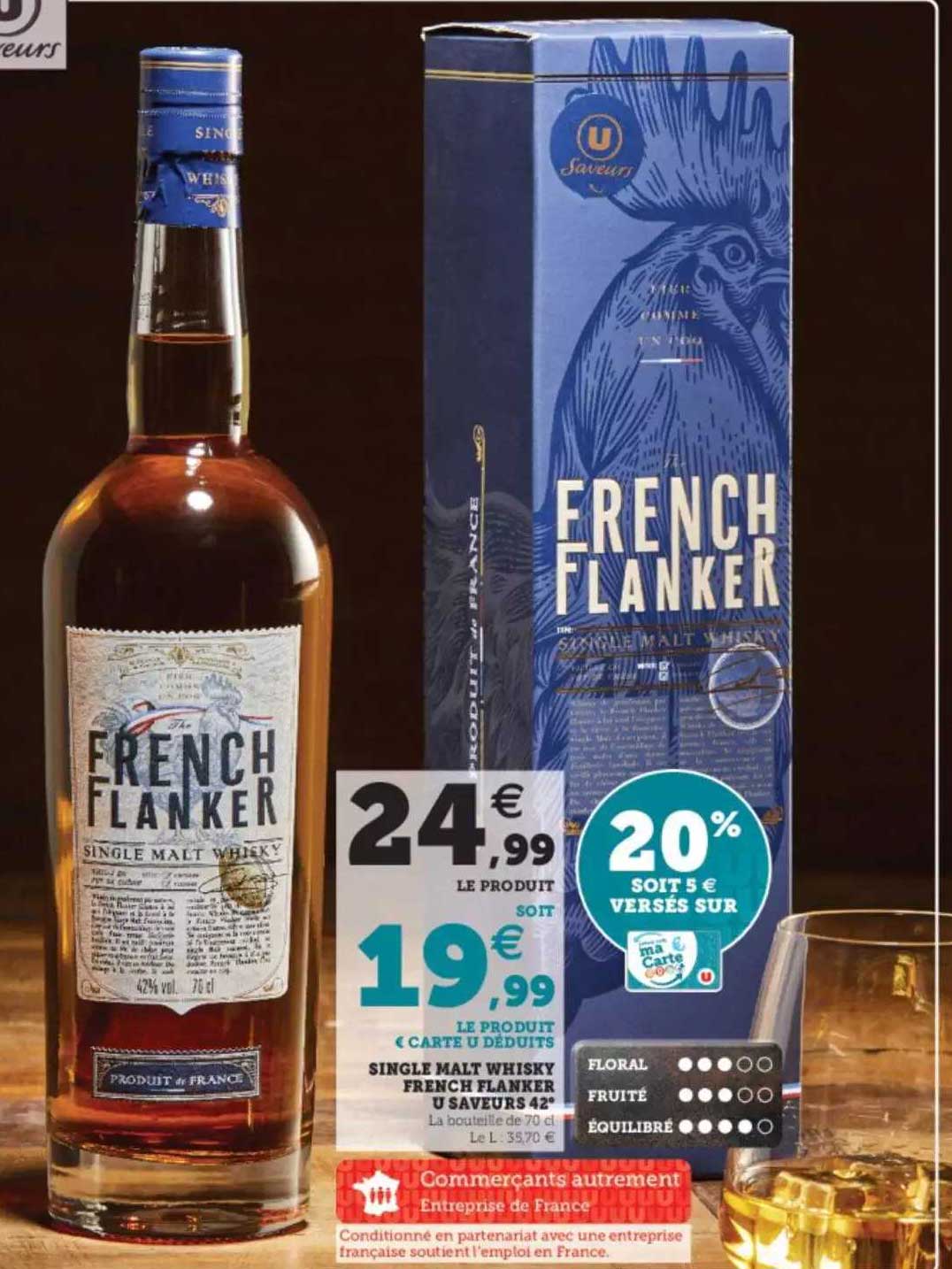 single malt whisky french flanker u saveurs 42°