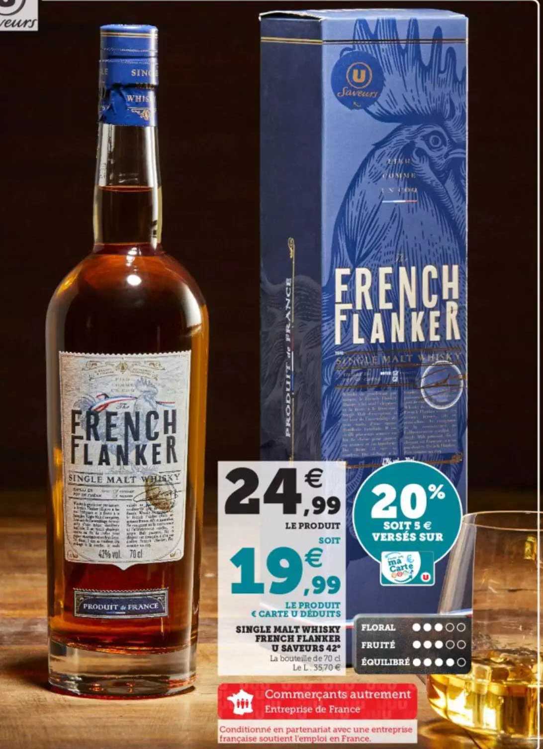 single malt whisky french flanker u saveurs 42°