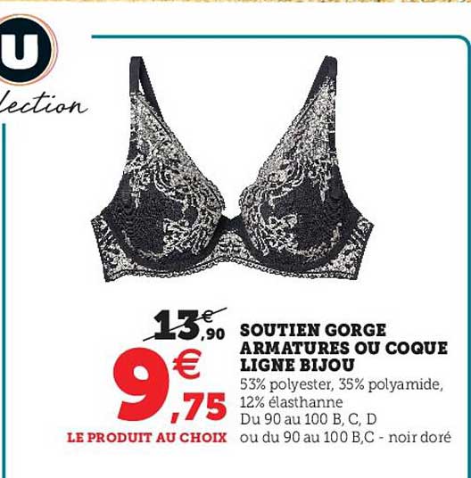 soutien gorge armatures ou coque ligne bijou