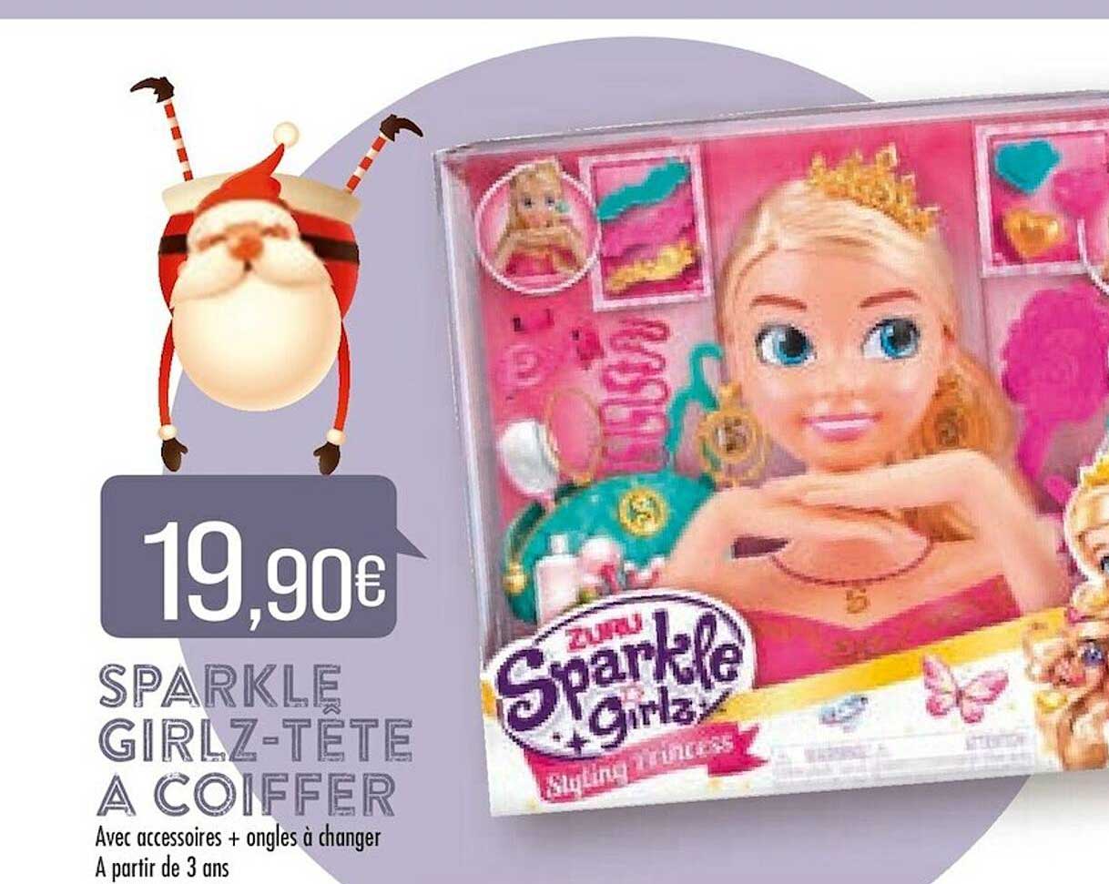 sparkle girlz-tête à coiffer
