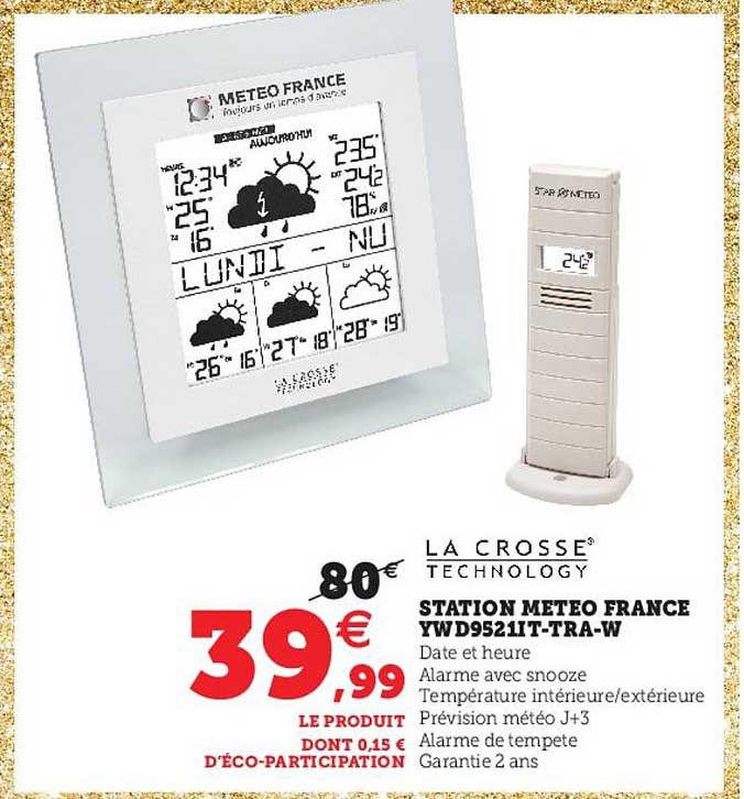 station meteo france ywd9521it-tra-w lacrosse technology