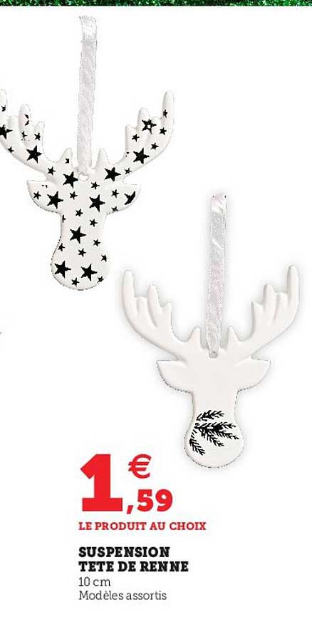 suspension tête de renne