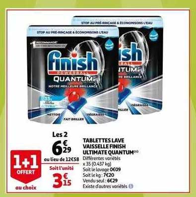 tablettes lave vaisselle finish ultimate quantum