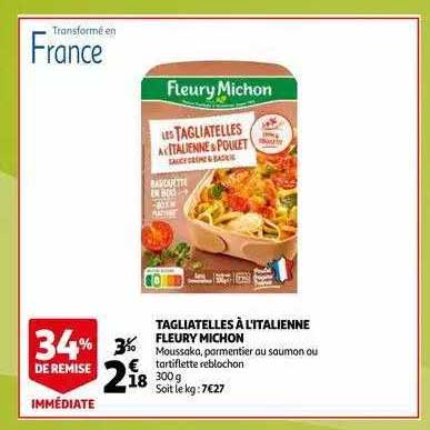 tagliatelles à l'italienne fleury michon