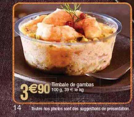 timbale de gambas