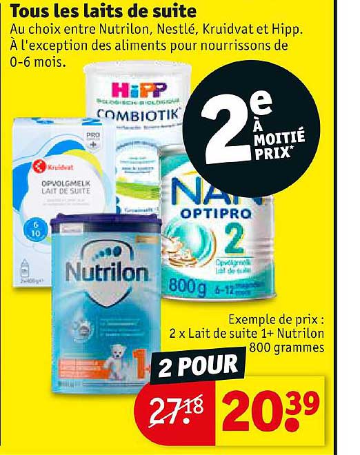 Tous Les Laits De Suite