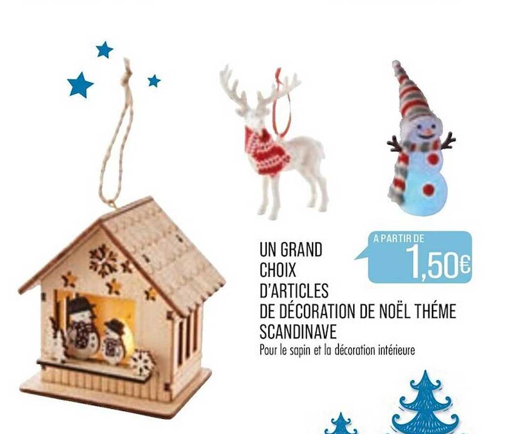 un grand choix d'articles de décoration de noël thème scandinave