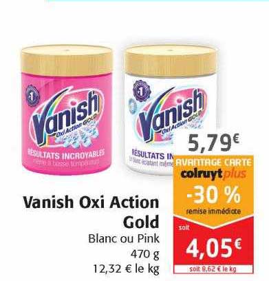 vanish oxi action gold