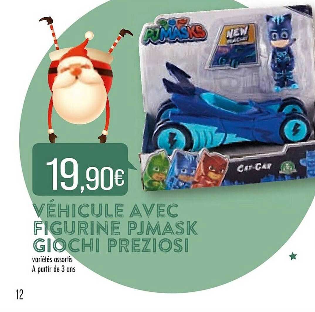 véhicule avec figurine pjmask giochi preziosi