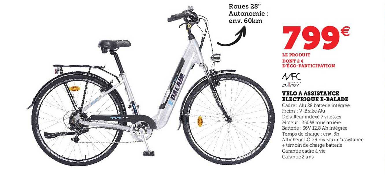 vélo à assistance électrique e-balade