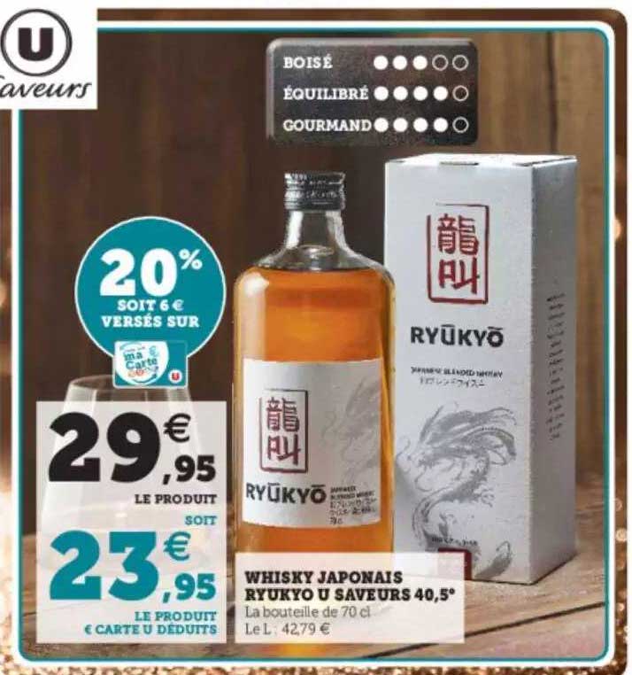 Whisky Jajponais Ryukyo U Saveurs 40,5°