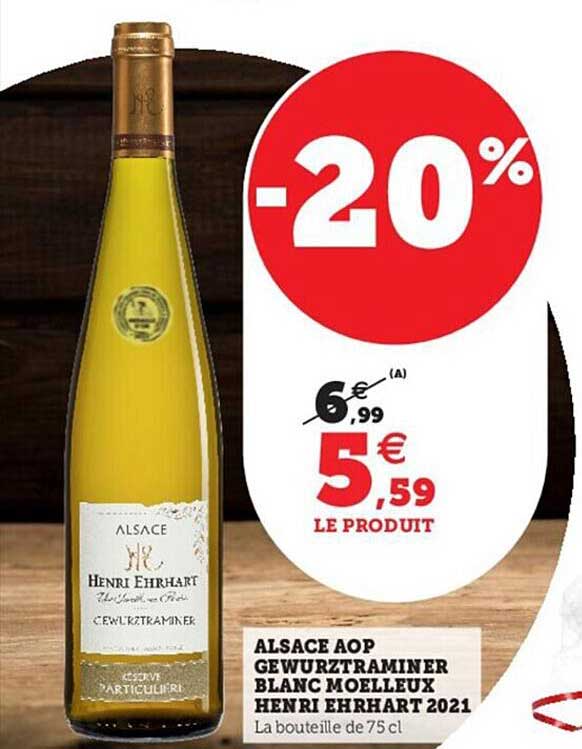 alsace aop gewurztraminer blanc moelleux henri ehrhart 2021
