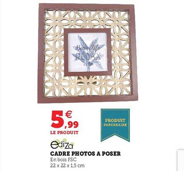 cadre photos à poser ediza