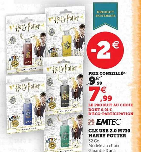 clé usb 2.0 m730 harry potter emtec