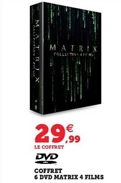 coffret 6 dvd matrix 4 films