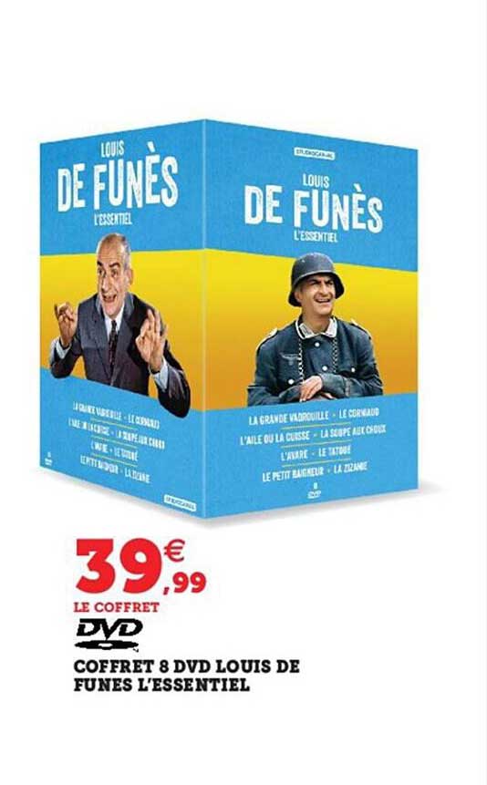 coffret 8 dvd louis de funes l'essentiel
