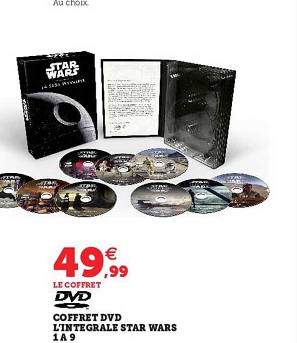 coffret dvd l'intégrale star wars 1 à 9
