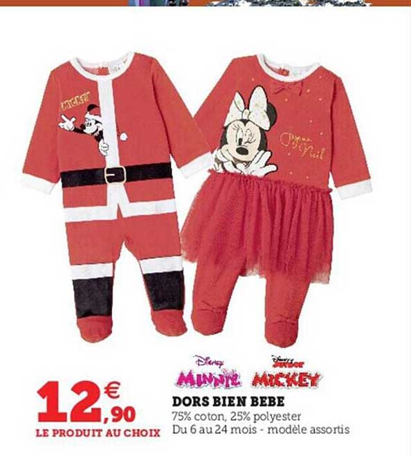 dors bien bébé minnie, mickey