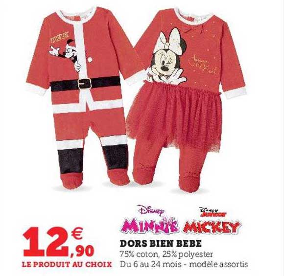 dors bien bébé minnie, mickey