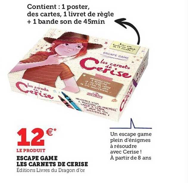 escape game les carnets de cerise