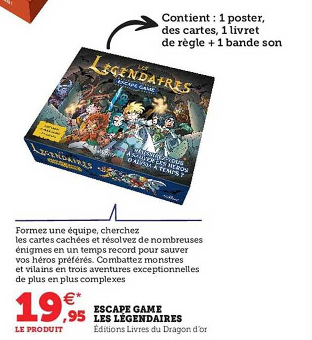 escape game les légendaires