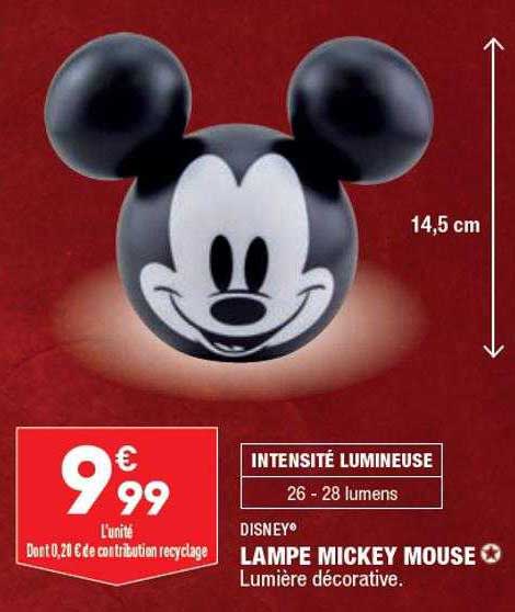 lampe mickey mouse disney