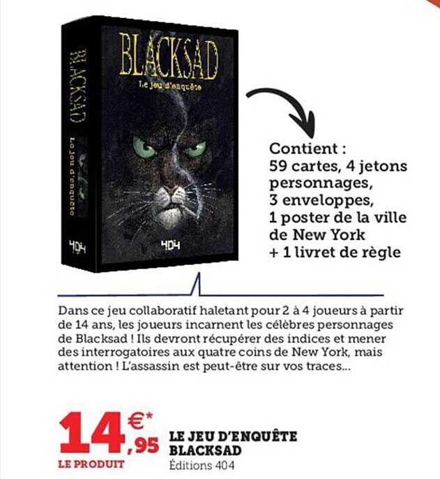 le jeu d'enquête blacksad