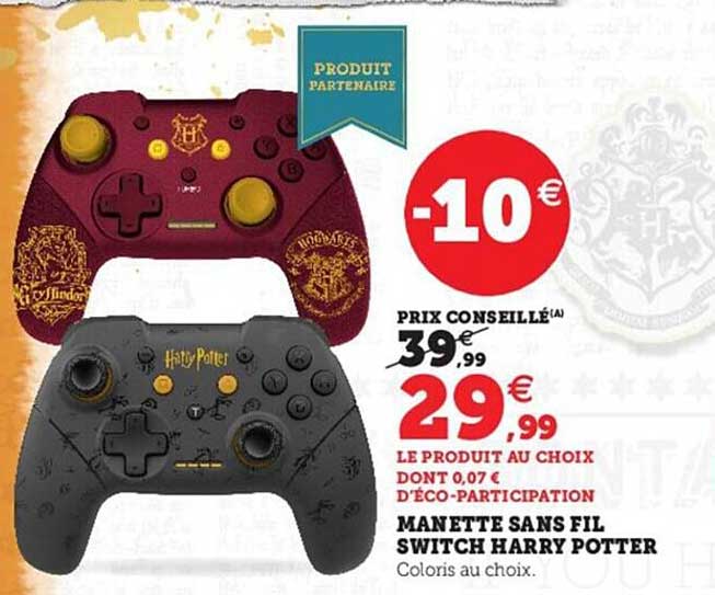 manette sans fil switch harry potter