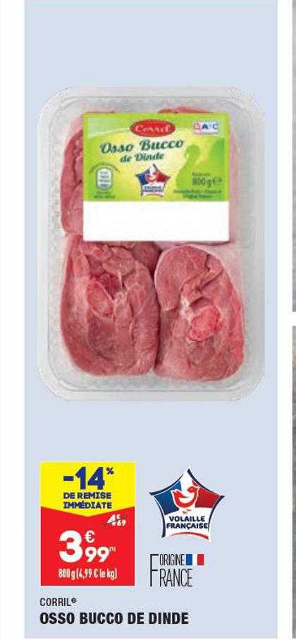 osso bucco de dinde corril