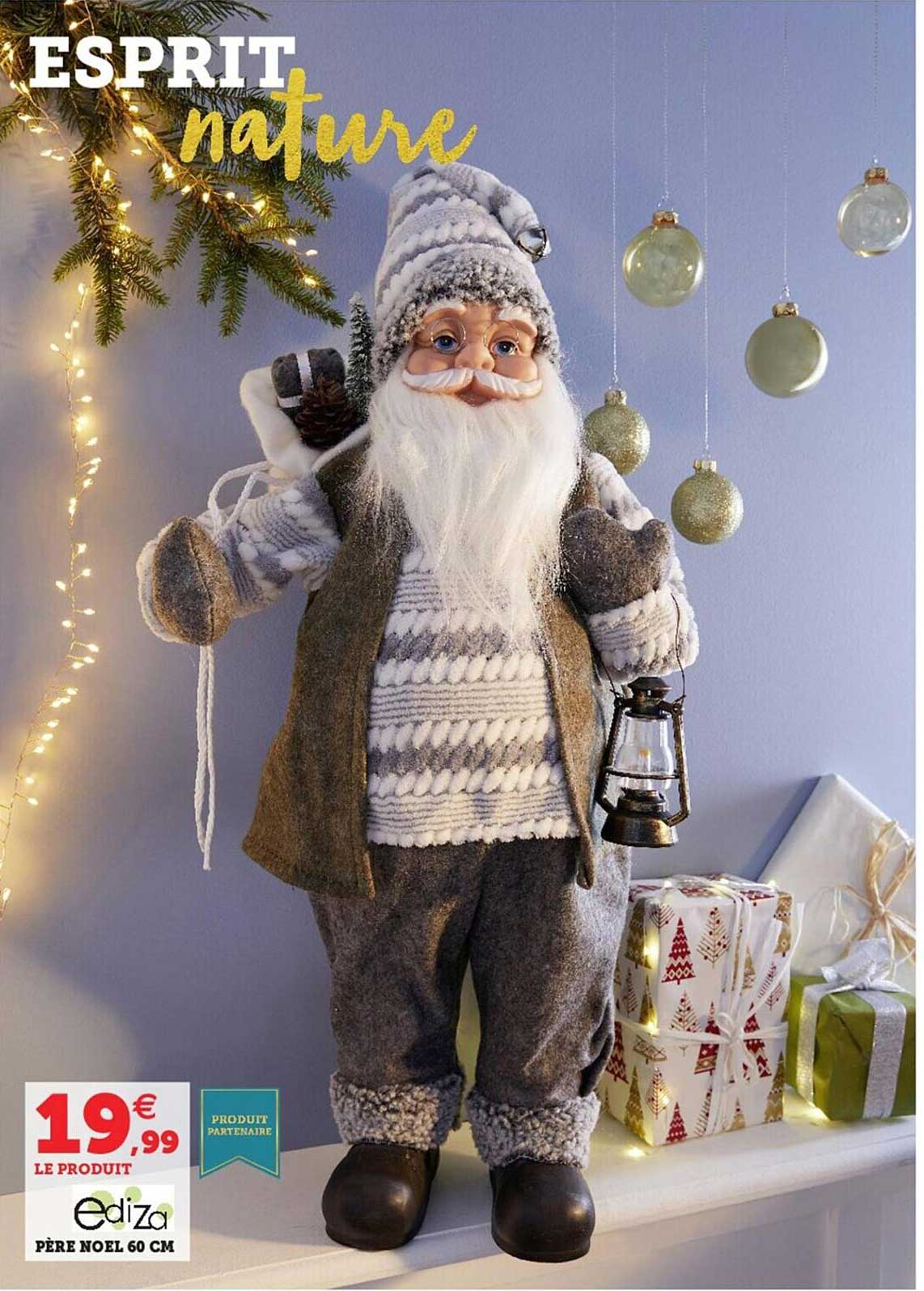 père noël 60 cm ediza