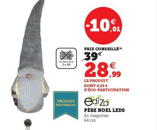 père noël leds ediza