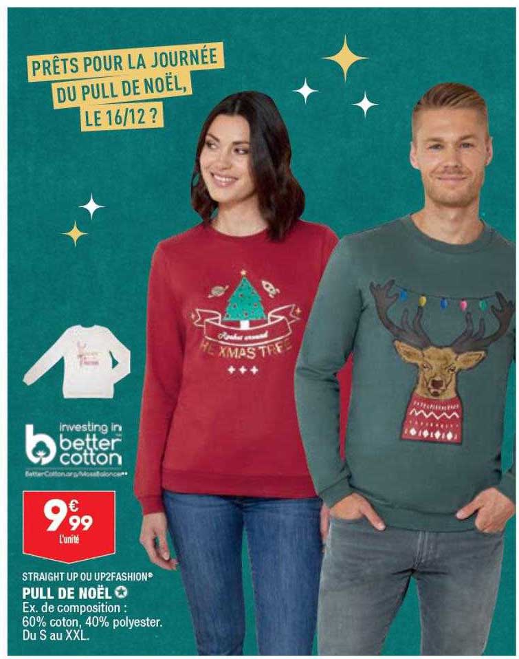 Pull De Noël Straight Up Ou Up2fashion