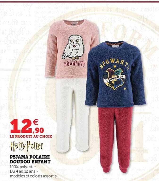 pyjama polaire doudou enfant harry poter