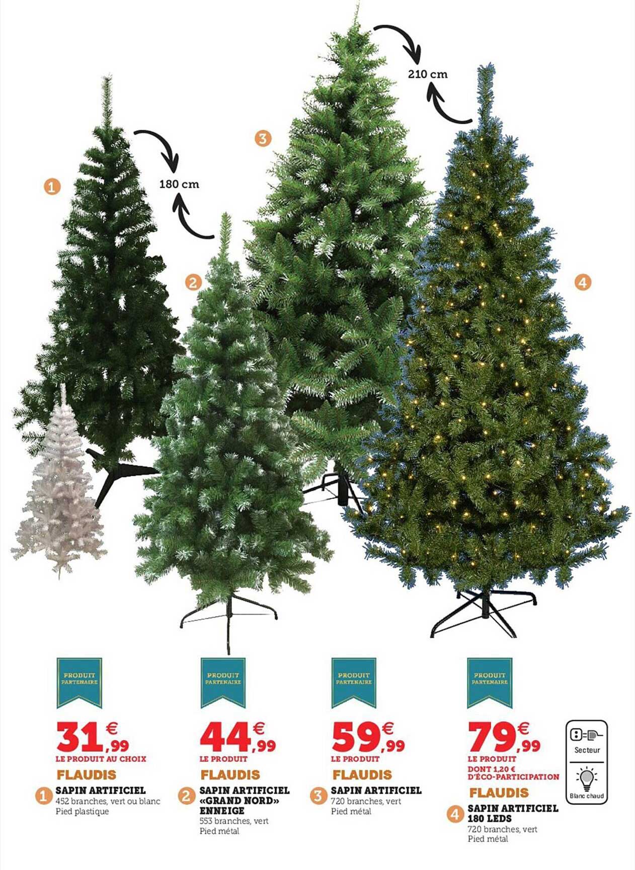 sapin artificiel flaudis, sapin artificiel «grand nord» enneigé flaudis, sapin artificiel flaudis, sapin artificiel 180 leds flaudis