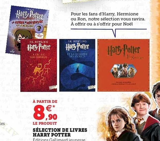 sélection de livres harry potter