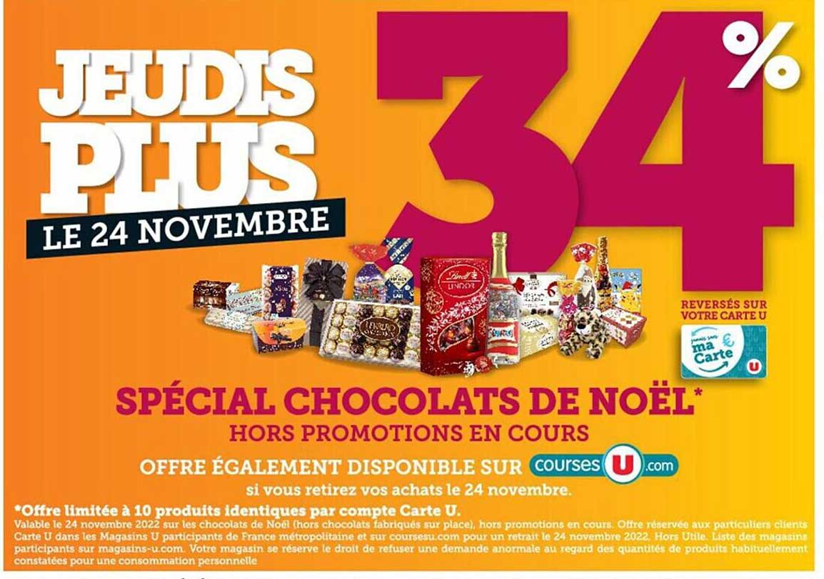 spécial chocolats de noël hors promotions en cours