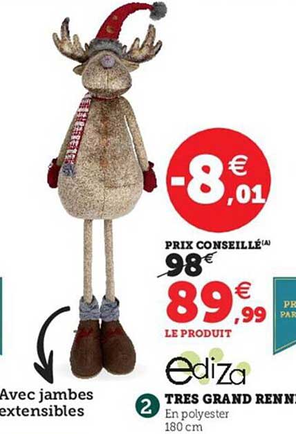 très grand renne ediza
