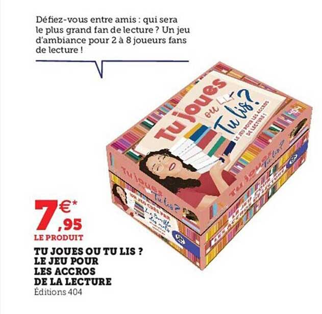 tu joues ou tu lis? le jeu pour les accros de la lecture
