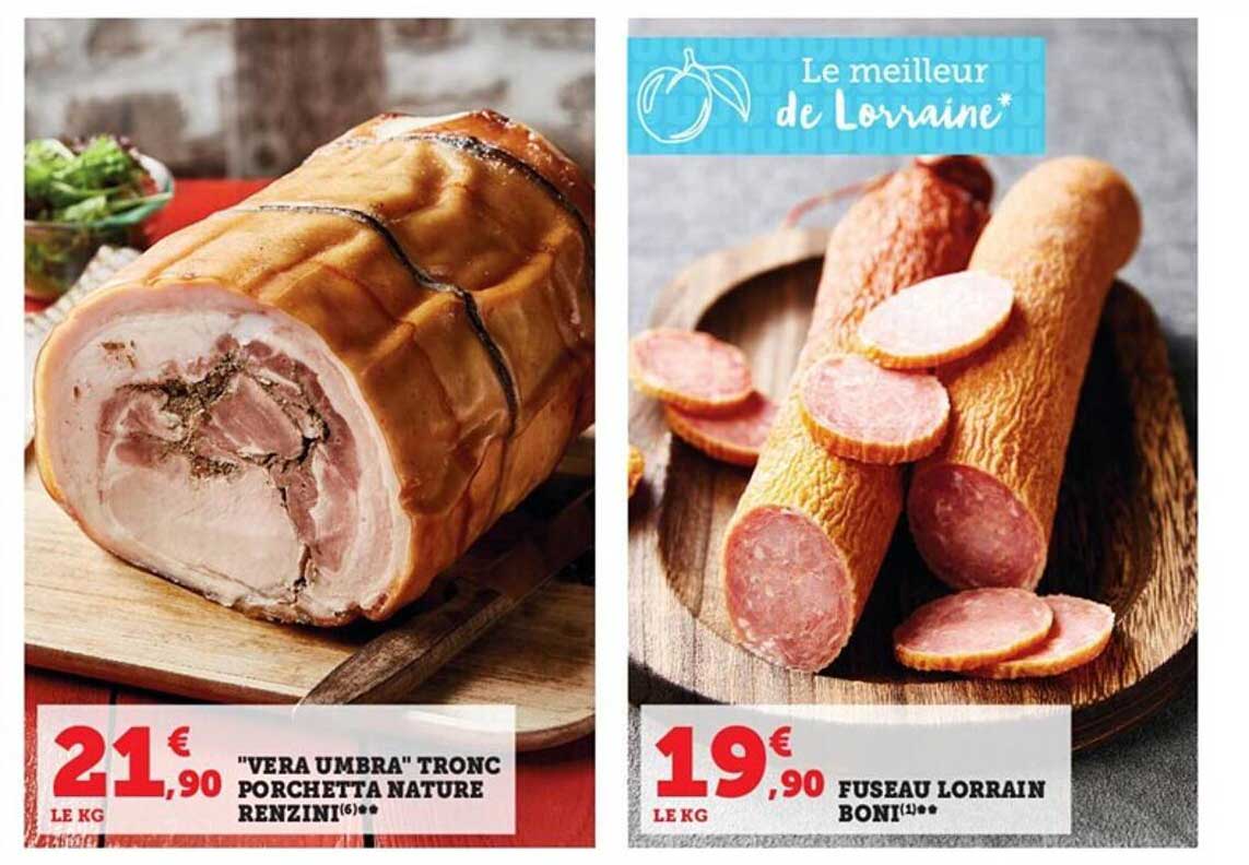 "vera Umbra" Tronc Porchetta Nature Renzini, Fuseau Lorrain Boni