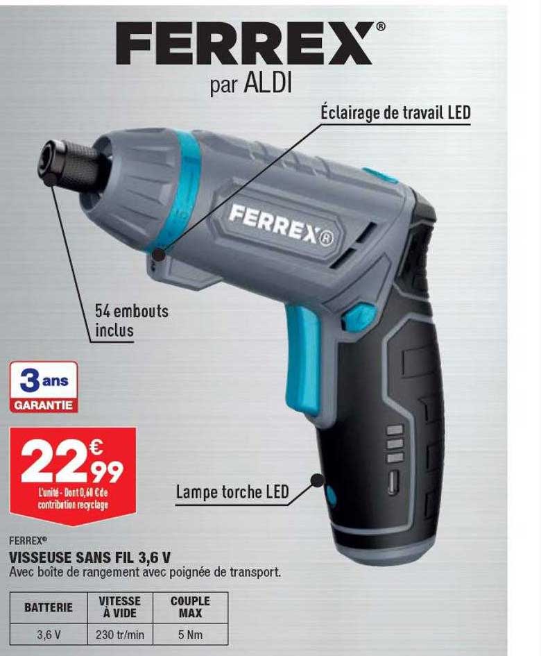 visseuse sans fil 3,6v ferrex