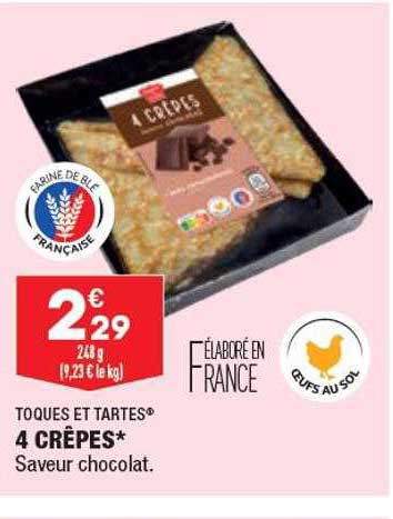 4 crêpes toques et tartes