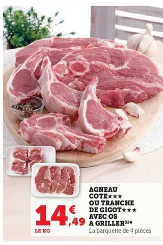 Agneau Côte*** Ou Tranche De Gigot*** à Griller