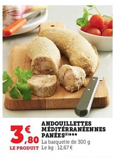 andouillettes méditerranéennes panées