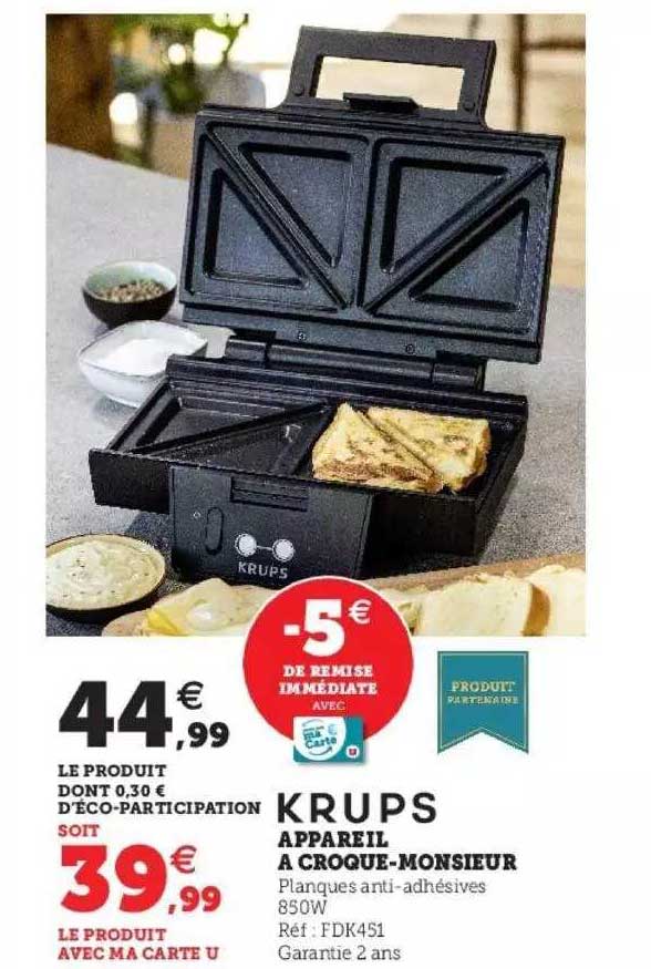 appareil à croque-monsieur krups